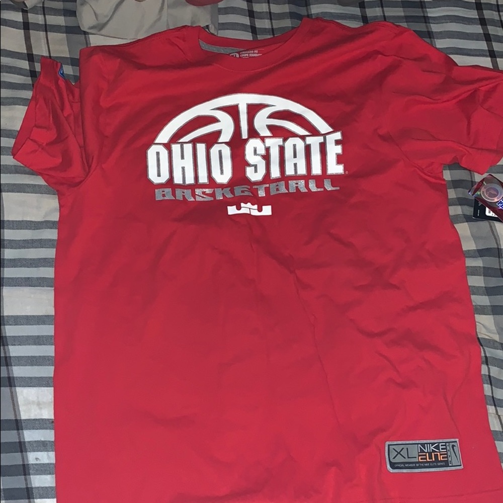 Nike elite Lebron Ohio State basketball T-shirt